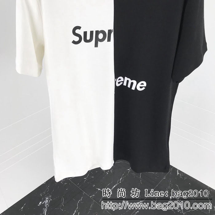 SUPREME X CDG19早春 聯名Box Logo 拆解拼接短袖T-shirt INS超火 ydi2258
